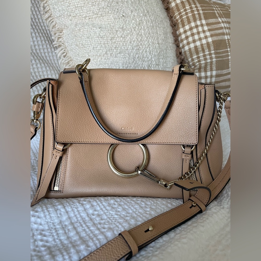 Chloe Calfskin Small Faye Day Blush Nude